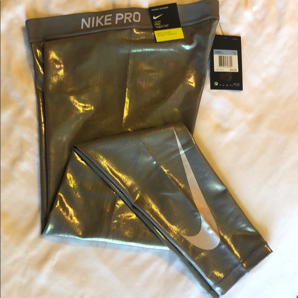 Nike Pants - Nike pro iridescent tight